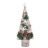 Albero di natale decorativo HWC-M16 con addobi natalizi legno 57x23x10cm