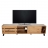 Porta TV lowboard mobile salotto HWC-M46 ante scorrevoli legno colore chiaro