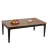 Tavolino salotto divano soggiorno HWC-M55 46x120x70cm laminato HPL legno scuro effetto palissandro