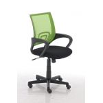 Sedia poltrona ufficio girevole regolabile HLO-CP4 plastica tessuto traspirante verde