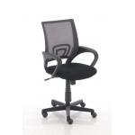 Sedia poltrona ufficio girevole regolabile HLO-CP4 plastica tessuto traspirante grigio