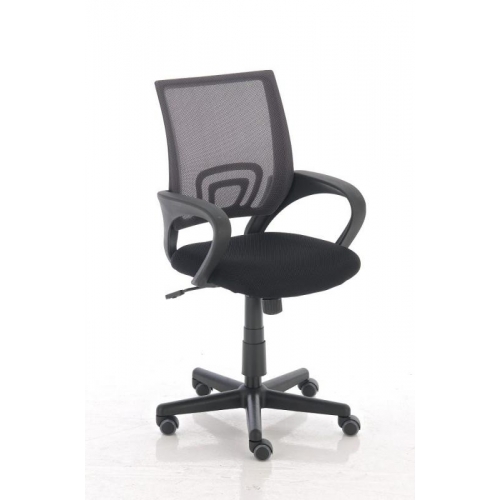 Sedia poltrona ufficio girevole regolabile HLO-CP4 plastica tessuto traspirante grigio