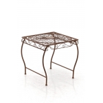Tavolino da giardino rettangolare romantico decorativo HLO-CP25 marrone antico