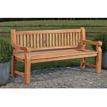 Panca panchina da giardino terrazza HLO-CP6 legno teak 120cm