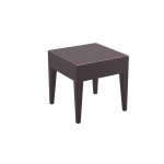 Tavolino lounge poggiapiedi sgabello HLO-CP12 45x45x45cm marrone