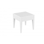 Tavolino lounge poggiapiedi sgabello HLO-CP12 45x45x45cm bianco