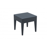 Tavolino lounge poggiapiedi sgabello HLO-CP12 45x45x45cm grigio scuro