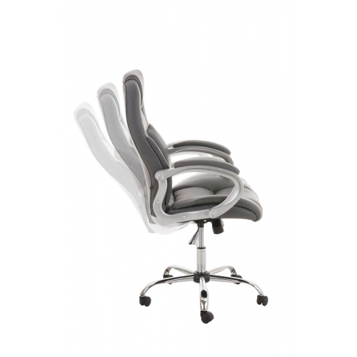 Poltrona sedia ufficio girevole regolabile 150kg HLO-CP1 Apollo ecopelle grigio