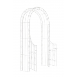 Arco romantico da giardino decorativo piante rampicanti HLO-CP23 bianco