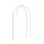 Arco rampicanti giardino romantico piante decorativo HLO-CP26 bianco