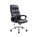 Poltrona sedia ufficio girevole regolabile CP608 ergonomica ecopelle nero