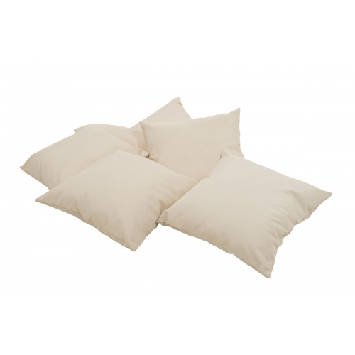 Set 6x cuscini decorativi per l\'interno e l\'esterno HLO-CP1 poliestere 45x45cm bianco panna