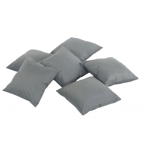Set 6x cuscini decorativi per l\'interno e l\'esterno HLO-CP1 poliestere 45x45cm grigio