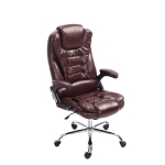 Poltrona sedia ufficio girevole regolabile 150kg HLO-CP11 ecopelle bordeaux