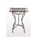 Tavolino da giardino quadrato romantico decorativo HLO-CP93 color bronzo