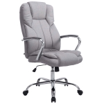 Poltrona sedia ufficio girevole regolabile 150kg HLO-CP1 Xanthos tessuto grigio