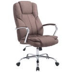 Poltrona sedia ufficio girevole regolabile 150kg HLO-CP1 Xanthos tessuto marrone