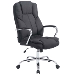 Poltrona sedia ufficio girevole regolabile 150kg HLO-CP1 Xanthos tessuto nero