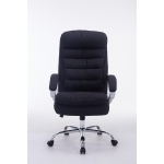 Poltrona sedia ufficio girevole regolabile 235kg HLO-CP1 Vancouver tessuto nero