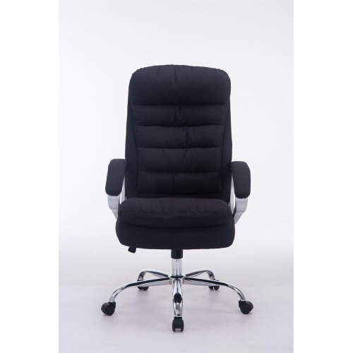 Poltrona sedia ufficio girevole regolabile 235kg HLO-CP1 Vancouver tessuto nero