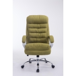 Poltrona sedia ufficio girevole regolabile 235kg HLO-CP1 Vancouver tessuto verde
