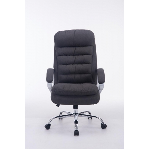 Poltrona sedia ufficio girevole regolabile 235kg HLO-CP1 Vancouver tessuto grigio scuro