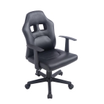Poltrona sedia girevole regolabile gaming per bambini HLO-CP91 ecopelle nero