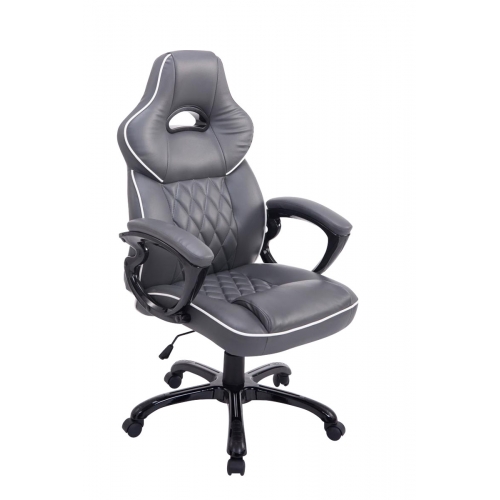 Poltrona sedia ufficio girevole regolabile gaming HLO-CP1 XXL ecopelle grigio