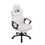 Poltrona sedia ufficio girevole regolabile gaming HLO-CP1 XXL ecopelle bianco