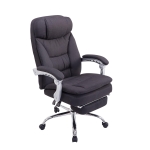 Poltrona sedia ufficio girevole regolabile poggiapiedi estraibile HLO-CP97 tessuto nero