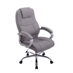 Poltrona sedia ufficio girevole regolabile 150kg HLO-CP1 Apollo tessuto grigio