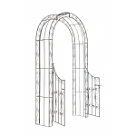 Arco romantico da giardino decorativo piante rampicanti HLO-CP23 bronzo