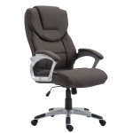 Poltrona sedia ufficio girevole regolabile 120kg HLO-CP10 V2 tessuto grigio scuro