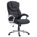 Poltrona sedia ufficio girevole regolabile 120kg HLO-CP10 V2 tessuto nero