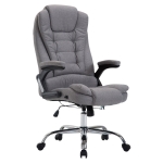 Poltrona sedia ufficio girevole regolabile 150kg HLO-CP11 tessuto grigio