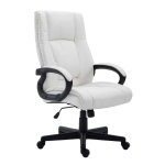 Poltrona sedia ufficio girevole regolabile HLO-CP86 ecopelle bianco