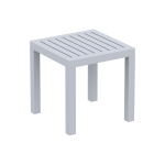 Tavolo tavolino quadrato da esterno HLO-CP33 polipropilene 45x45x45cm grigio