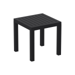 Tavolo tavolino quadrato da esterno HLO-CP33 polipropilene 45x45x45cm nero