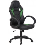 Poltrona sedia ufficio girevole regolabile gaming CP590 ergonomica ecopelle verde