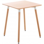 Tavolo tavolino quadrato da interno HLO-CP30 legno MDF 70x60x60cm legno chiaro