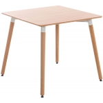 Tavolo tavolino quadrato da interno HLO-CP30 legno MDF 75x80x80cm legno chiaro