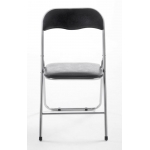 Set 4x sedie pieghevoli HLO-CP52 campeggio sala attesa metallo plastica grigio nero