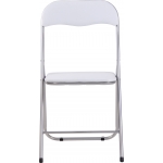 Set 4x sedie pieghevoli HLO-CP52 campeggio sala attesa metallo plastica grigio bianco