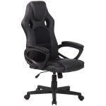 Poltrona sedia ufficio girevole regolabile gaming HLO-CP14 ergonomica ecopelle nero
