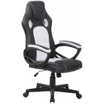 Poltrona sedia ufficio girevole regolabile gaming HLO-CP14 ergonomica ecopelle bianco
