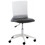Poltrona sedia ufficio girevole regolabile HLO-CP18 plastica ecopelle grigio