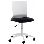 Poltrona sedia ufficio girevole regolabile HLO-CP18 plastica tessuto nero