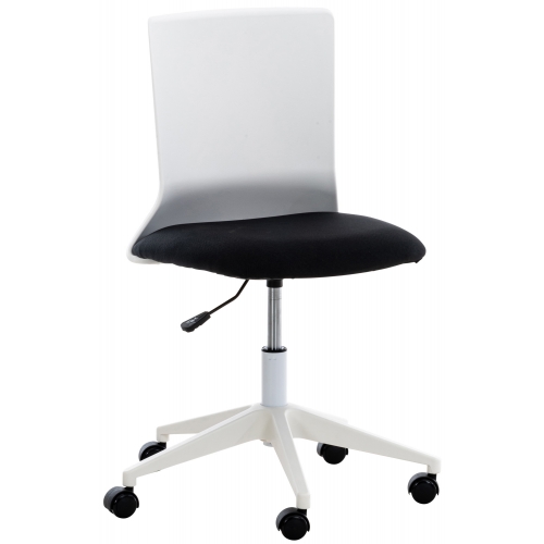 Poltrona sedia ufficio girevole regolabile HLO-CP18 plastica tessuto nero