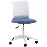 Poltrona sedia ufficio girevole regolabile HLO-CP18 plastica tessuto blu