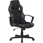 Poltrona sedia ufficio girevole regolabile gaming HLO-CP46 ecopelle nero